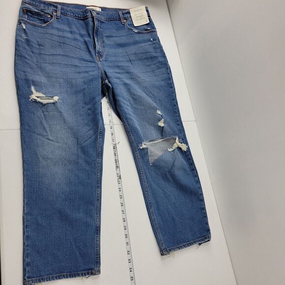 Abercrombie & Fitch the ankle straight ultra high rise 35/ 20R womens jeans 3620 - Picture 2 of 12